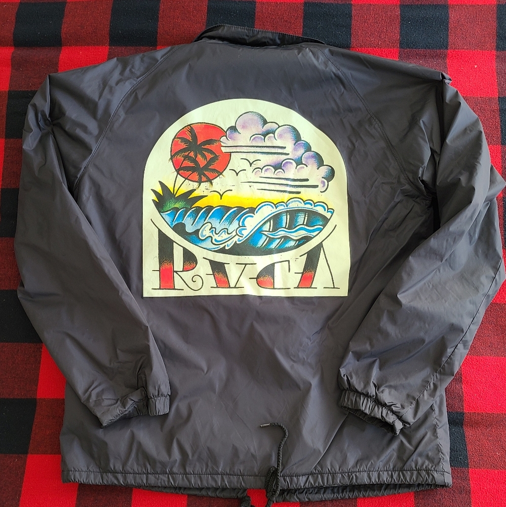 Men's RVCA medium coach's jacket - Picture 2 of 3
